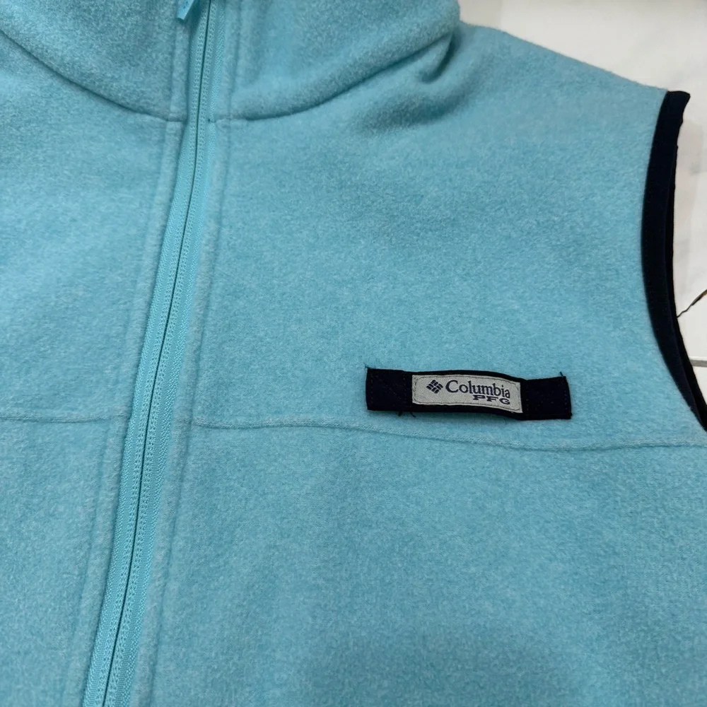 Columbia Fleece‎ Vest Size Large Light Blue
